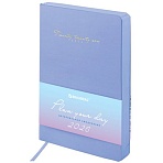 Ежедневник датированный 2026, А5, 138×213 мм, BRAUBERG «Pastel», под кожу гибкий, синий