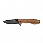 Нож складной Stinger,80мм, (черный), сталь/эбеновое дерево(коричн. ), FK-632ZW