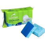 Губки для мытья посуды крупнопористые Luscan 100×70х35 мм 5шт/уп