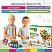 превью Магнитный конструктор BIG MAGNETIC BLOCKS-64, 64 детали, с колесной базой, BRAUBERG KIDS