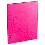 Папка с 20 вкладышами Berlingo «Neon», 17мм, 1000мкм, розовый неон, с внутр. карманом