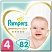 превью Подгузники 82 шт. PAMPERS (Памперс) Premium Care, размер 4 (9-14 кг)