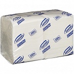 Салфетки бумажные Luscan Profi Pack 1-слойные (24×24 см, белые, 400 штук в упаковке)