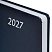превью Ежедневник датированный 2027, А5, 138×213 мм, BRAUBERG «Profile», балакрон, синий