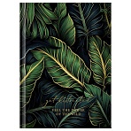 Бизнес-блокнот А6, 64л., ЛАЙТ BG «Tropic style», матовая ламинация, тиснение фольгой