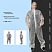 превью Комбинезон одноразовый с капюшоном Каспер белый 20 г/кв.м (размер 64-66, 4XL)