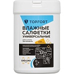 Салфетки универсальные влажные для рук и авто в тубе,100 шт(140×190мм)