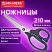 превью Ножницы BRAUBERG «BOMB», 210 мм, графитовый цвет, 2-сторонняя заточка, эргономичные