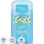 Дезодорант-антиперспирант Твердый для женщин Secret Деликат 40 г