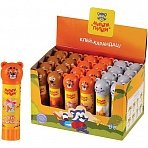 Клей-карандаш Мульти-Пульти «Зверята: Бобер, Леопард, Мышь», 09г, колпачок в форме животного