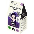 Набор для создания слайма ТРИ СОВЫ Slime party «Dark Girl», черный, наполнение - шарики и блестки, аромат кола, картонная коробка
