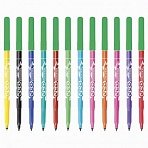 Фломастеры Centropen «ECO Markers», 12цв., трехгранные, смываемые, картон., европодвес