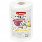 Салфетки универсальные OfficeClean, вискоза, 23×25см, 200шт, в рулоне, 40г/м2