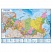 превью Карта «Россия» политико-административная Globen, 1:7.5млн., 1160×800мм, интерактивная, с ламинацией