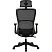 превью Кресло для руководителя Комус Мебель (Easy Chair) 634 чёрное (сетка/ткань, пластик)
