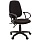 Кресло для оператора EChair-318 AL черное (ткань/пластик)