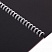 превью Скетчбук, черная бумага 120 г/м2, 195×300 мм, 30 л., гребень, SoftTouch, выборочный лак, «Авокадо»