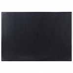 Коврик-подкладка настольный для письма (590×380 мм), с прозрачным карманом, черный, BRAUBERG