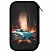 превью Пенал ЮНЛАНДИЯ, 3 отделения, картон с эффектом soft-touch, 19×11 см, «Fire car»