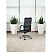 превью Кресло для руководителя Комус Мебель (Easy Chair) 575 чёрное (экокожа/сетка, металл хромированный)