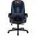 превью Кресло компьютерное VIKING-9/BL+BLUE, подушка, экокожа/ткань, черное/синее