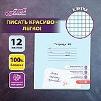 Тетрадь УЧУСЬ ПИСАТЬ № 6 12 л. клетка, со справочным материалом, обложка картон, ЮНЛАНДИЯ