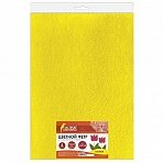 Цветной фетр для творчества, 400×600 мм, BRAUBERG, 3 листа, толщина 4 мм, плотный, желтый