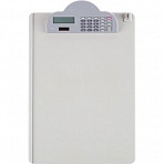 Папка-планшет с калькулятором Deli, А4, серый, E9259