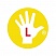 превью Ручка шариковая Stabilo «LeftRight» для левшей, синяя, 0.8мм, грип, желтый/голубой корпус