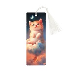 Закладка для книг 3D с линейкой, 150×55мм, ArtSpace «Cute kitten», декоративный шнурок