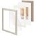 превью Рамка 21×30 см с паспарту 13×18 см, небьющаяся, аналог IKEA, багет 26 мм, МДФ, BRAUBERG «Zool», серая