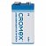 превью Батарейки алкалиновые КОМПЛЕКТ 4 шт., CROMEX Alkaline, Крона 9V (6LR61, 6LF22, 1604A), короб