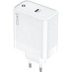 Зарядное устройство сетевое PERO TC16 GaN, USB-C PD, 65W белый
