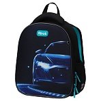 Ранец Först F-Top облегченный «Automotive» 36×28×15см, 2 отделения, 2 кармана, анатомическая спинка