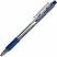 превью Ручка шариковая автоматическая Attache Economy синяя (прозрачный корпус, толщина линии 0.5 мм)