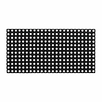 Коврик входной резиновый крупноячеистый грязезащитный50×100 смтолщина 16 ммчерныйVORTEX