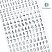 превью Наклейки ПВХ MESHU «Silver numbers»