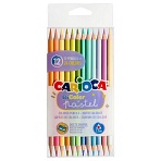 Карандаши цветные пастельные двухсторонние Carioca «Bi-Color Pastel», 24цв., 12шт., заточен., ПВХ, европодвес