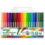 Фломастеры BRAUBERG KIDS КЛАССИЧЕСКИЕ 24 цвета, вентилируемый колпачок, ПВХ-упаковка