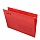 Подвесные папки A4/Foolscap (404×240 мм) до 80 л., КОМПЛЕКТ 10 шт., красные, картон, STAFF