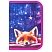 превью Пенал BRAUBERG, 1 отделение, 2 откидные планки, полиэстер, 21×14 см, Cute fox
