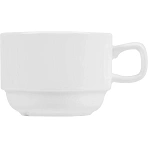 Чашка чайная 'Кунстверк';фарфор;250 м л;D=85/55,H=60,L=120 м м;белый 6шт/уп