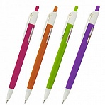 Ручка шариковая масляная автоматическая STAFF «EVERYDAY Color», СИНЯЯ, корпус ассорти, узел 0.7 мм, линия письма 0.35 мм