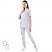 превью Костюм медицинский женский м24-КБР с коротким рукавом белый (размер 92 (46), рост 158-164)