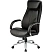 превью Кресло для руководителя Комус Мебель (Easy Chair) 572 чёрное (экокожа, металл хромированный)