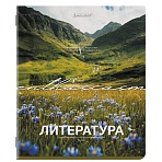 Тетрадь предметная КЛАССИКА ПРИРОДА 48 л., обложка картон, ЛИТЕРАТУРА, линия, подсказ, BRAUBERG
