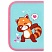 превью Пенал ПИФАГОР, 1 отделение, полиэстер, 19×13 см, «Red panda»