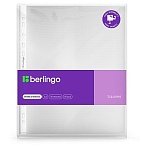 Папка-вкладыш с перфорацией Berlingo «Squares», А4, 110мкм, рельефная текстура, матовая, в пакете