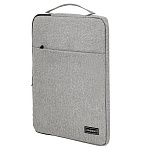 Чехол для ноутбука HEIKKI OPTION 13-14'' (ХЕЙКИ), с ручкой и карманом, серый, 35.5×24х2.5 см