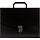 Папка-портфель Attache пластиковая A4 черная (240x317 мм, 1 отделение)